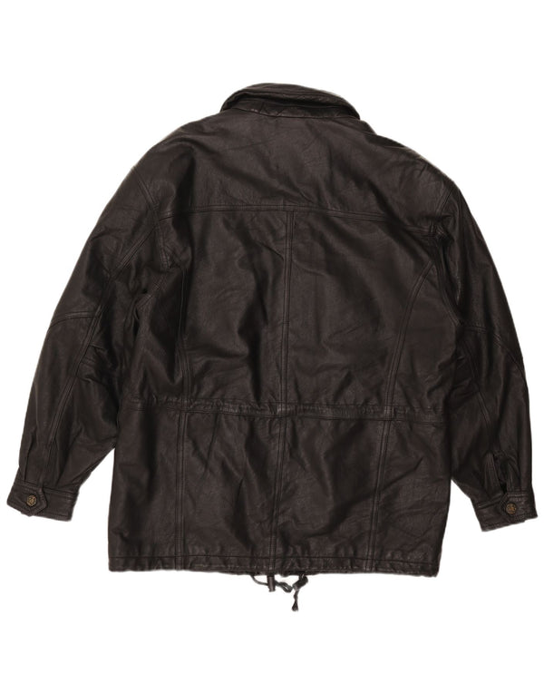 DON CAMILLO Giubbotto in Pelle Uomo IT 48 Medio Pelle Nera