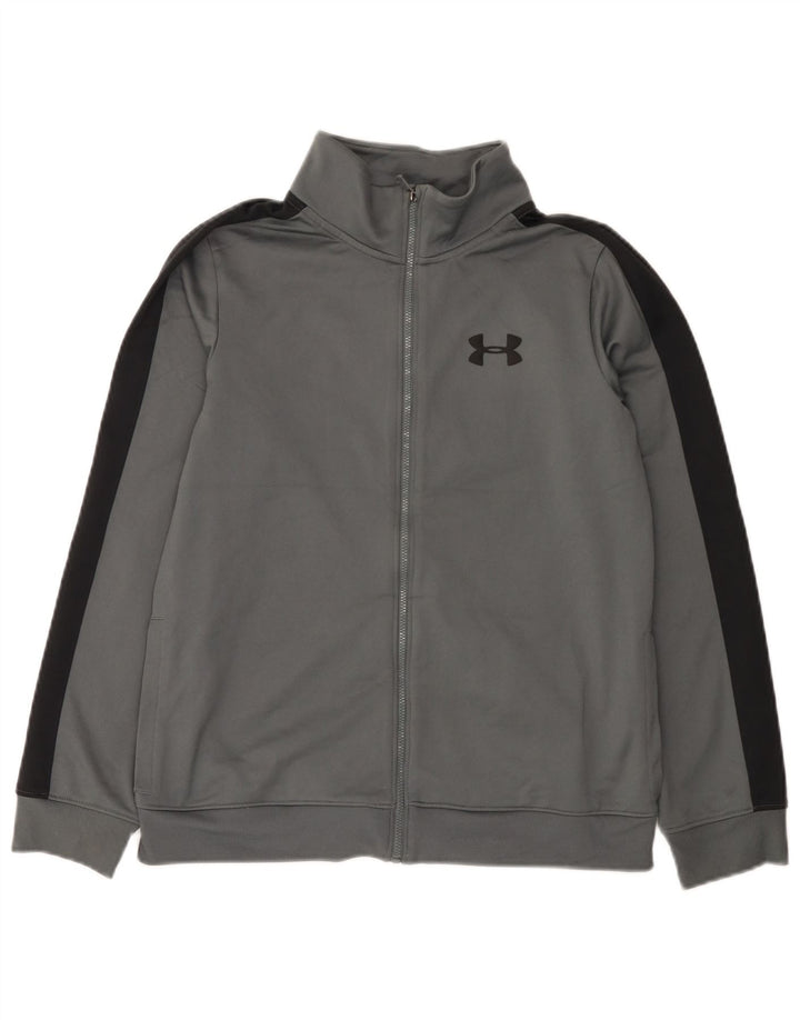 Giacca da tuta da ragazzo Under Armour 11-12 anni Large Grey Colourblock