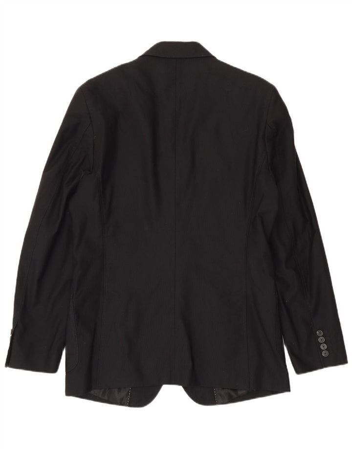 Giacca blazer a 2 bottoni da uomo Zara EU 50 cotone nero medio