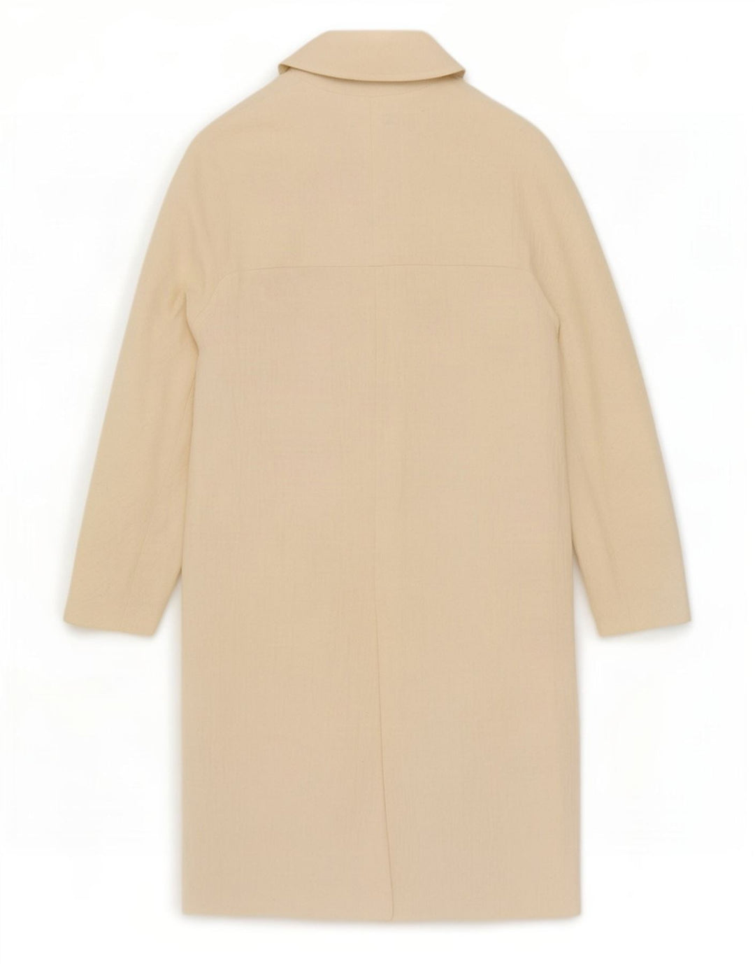 Cappotto doppiopetto da donna Zara UK 14 Viscosa bianca media