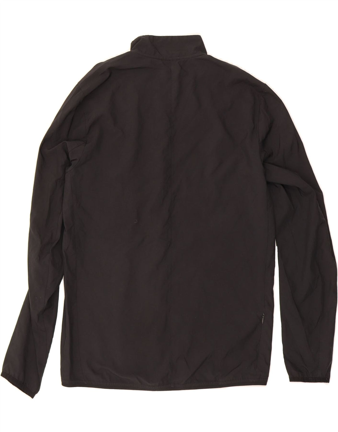 ADIDAS Mens Running Tracksuit Top Jacket Small Black Polyester Vintage Adidas and Second-Hand Adidas from Messina Hembry 