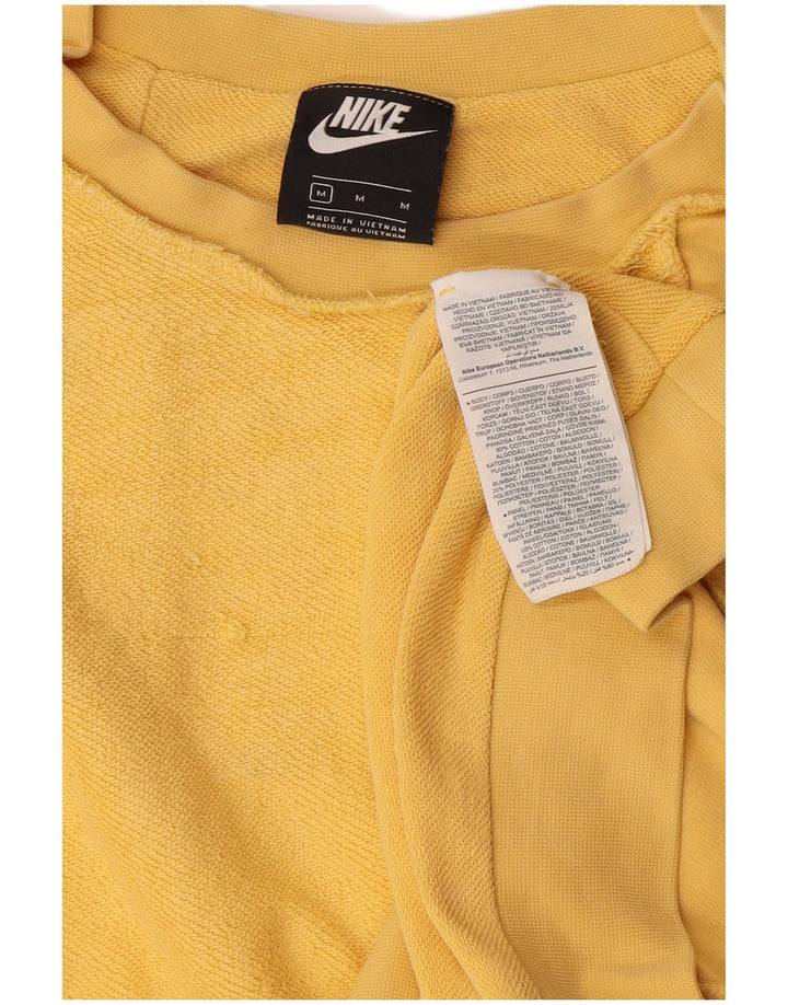 Felpa Nike Uomo Maglione Cotone Giallo Medio