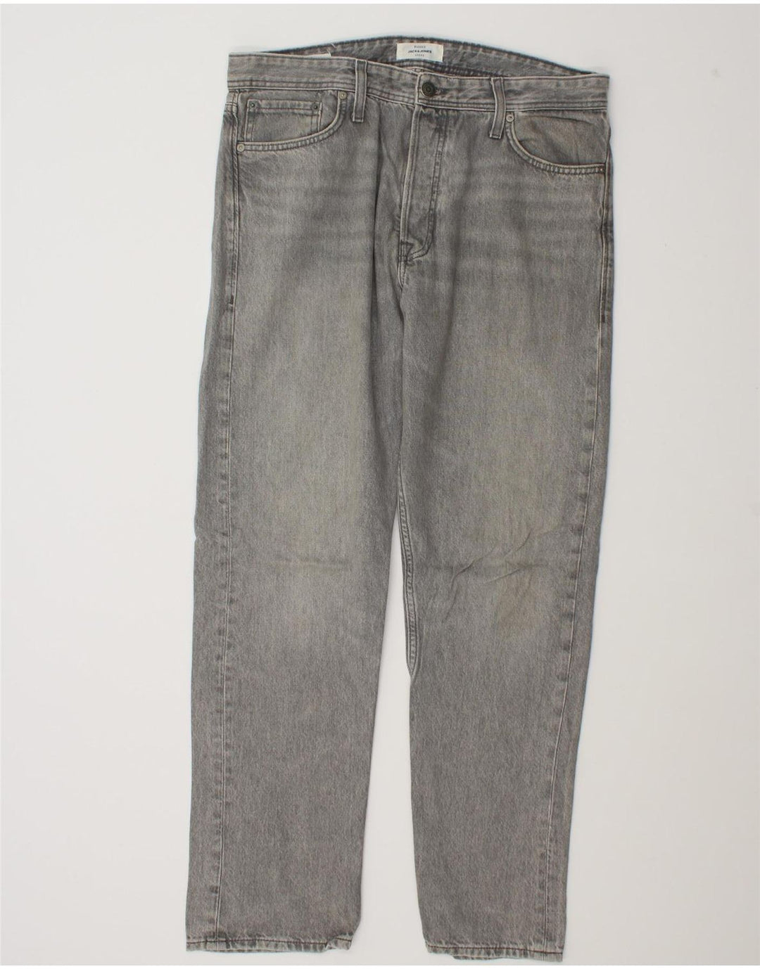 Jack & Jones Uomo GLENN Slim Jeans W32 L32 Cotone Grigio