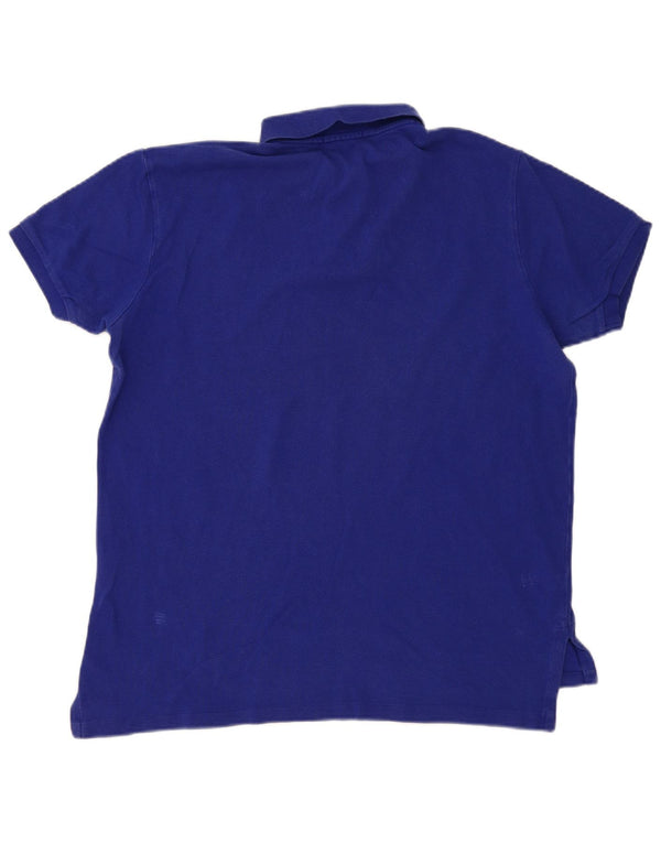 Polo Ralph Lauren Camicia da uomo su misura misura grande in cotone blu navy