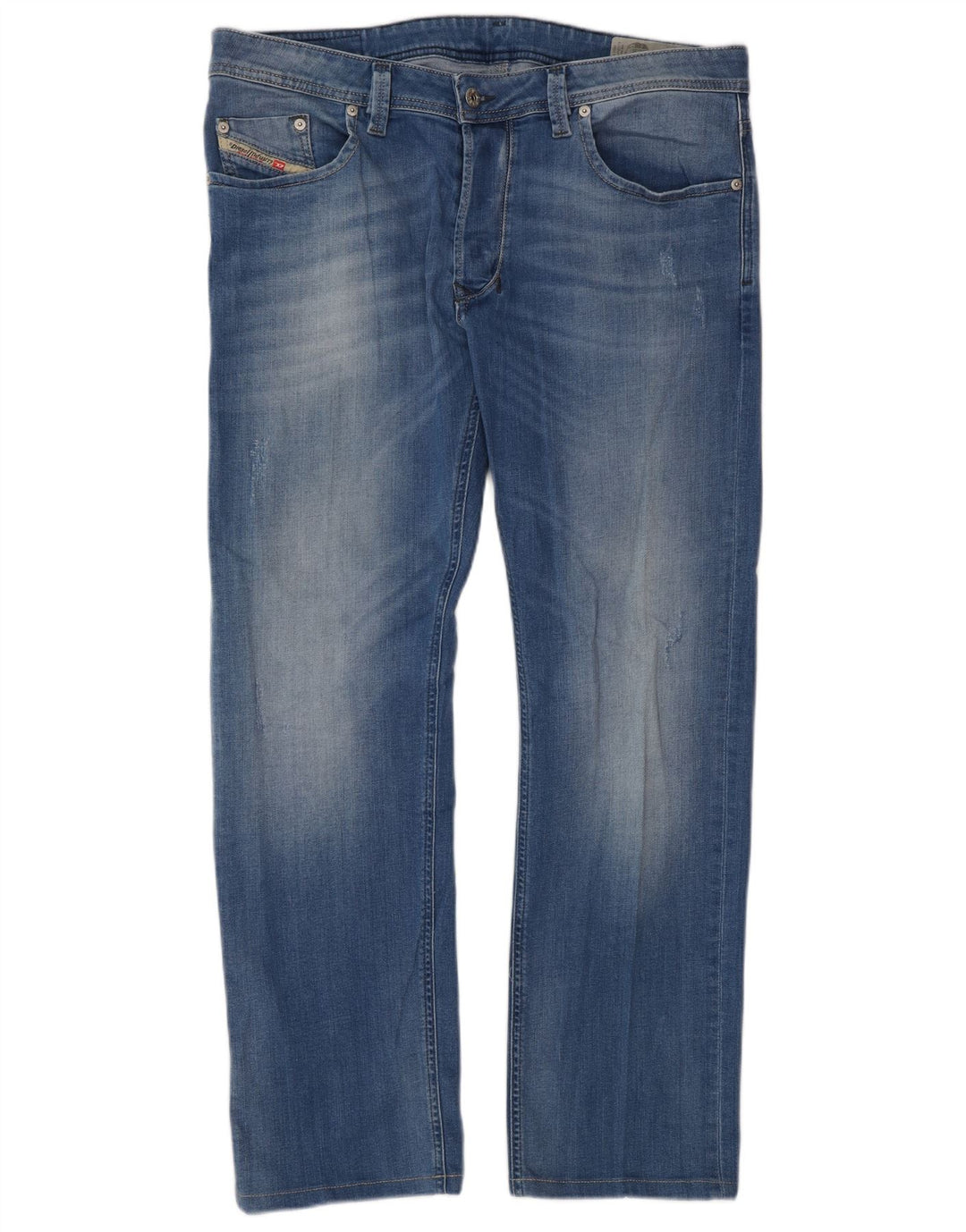 Jeans dritti da uomo DIESEL W34 L30 cotone blu