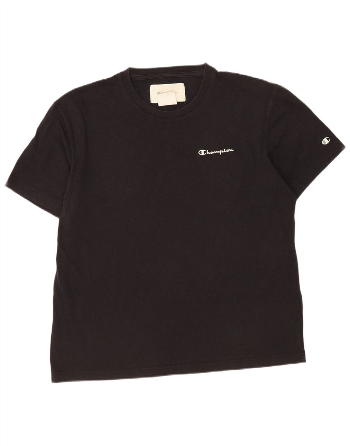 T-shirt da uomo Champion Top grande in cotone nero