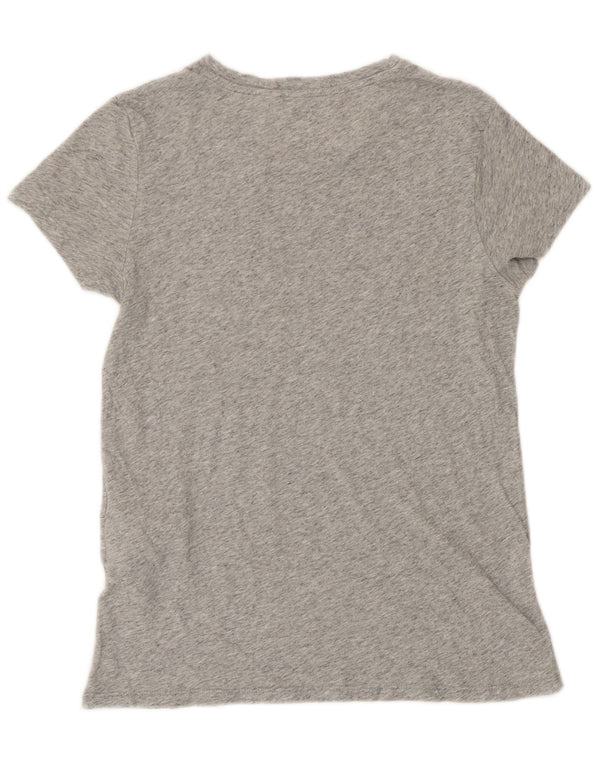 T-shirt grafica da donna Levi's Top UK 10 piccolo cotone chiazzato grigio