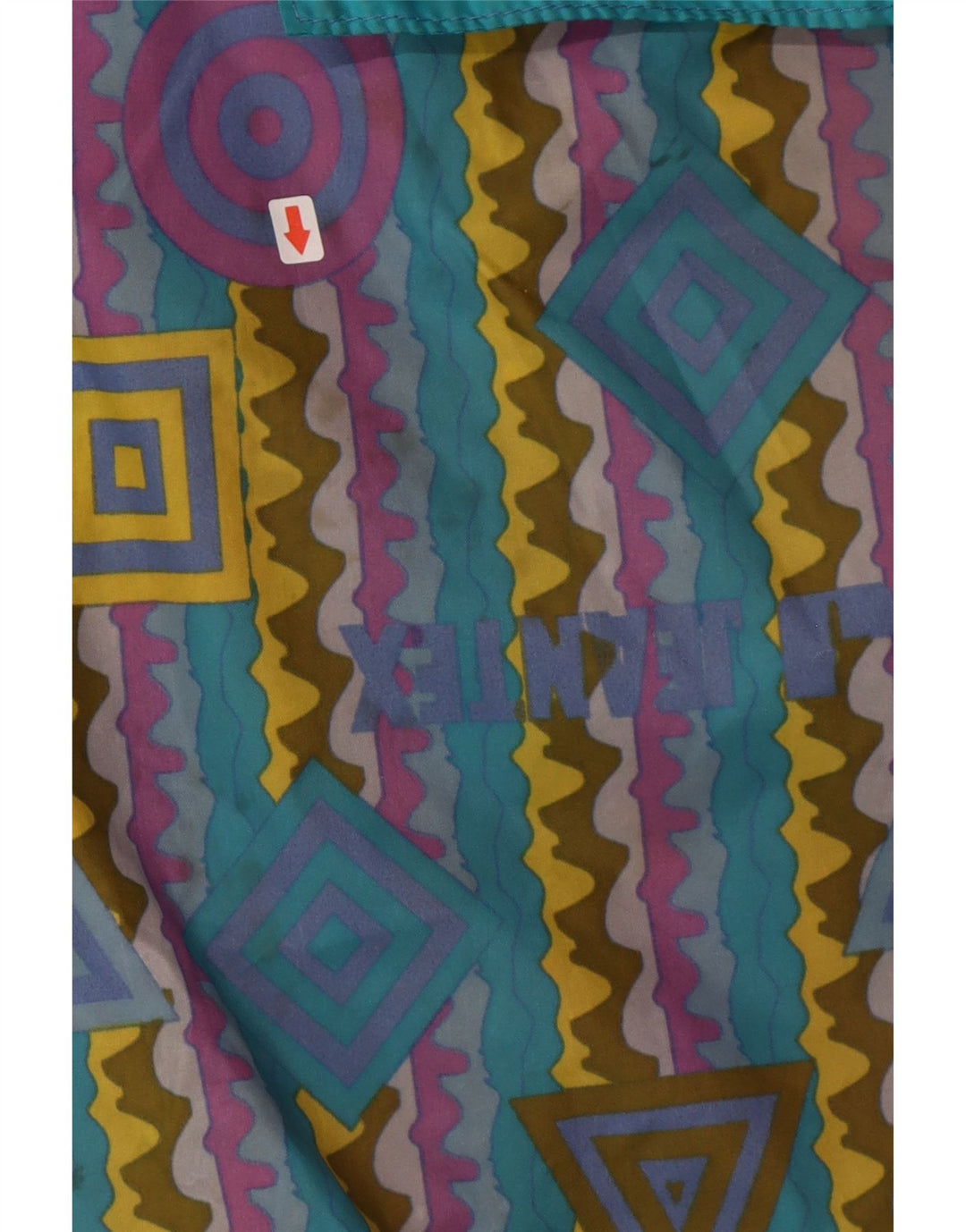 Giacca antipioggia da uomo con cappuccio J Jeantex IT 50/52 Large multicolore geometrica