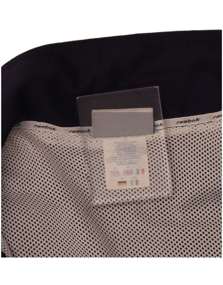Giacca antipioggia da uomo Reebok UK 38 Medium Blu Navy Poliestere