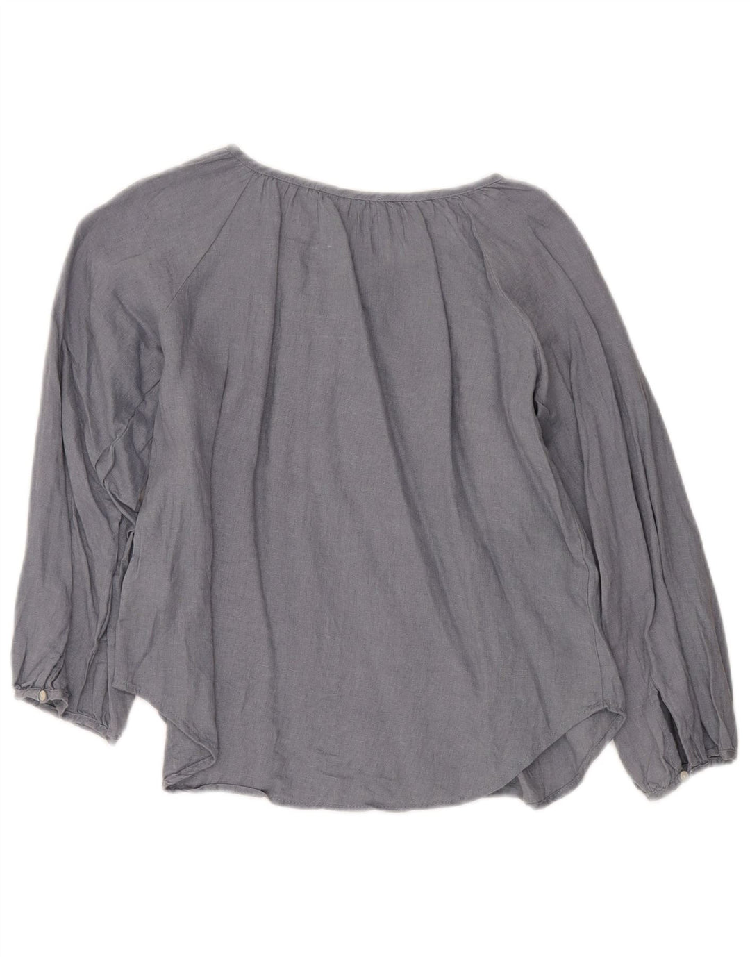 ZARA Camicia Blusa Bambina 9-10 Anni Lino Grigio