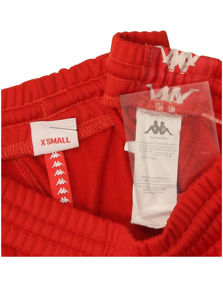 Pantaloncini sportivi grafici da uomo Kappa XS rosso poliestere