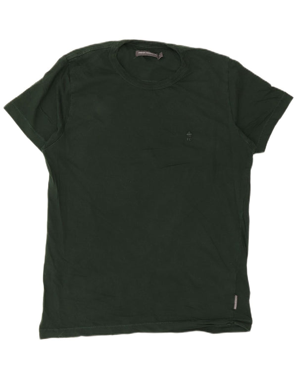 T-shirt regolare da uomo French Connection Top in cotone verde medio