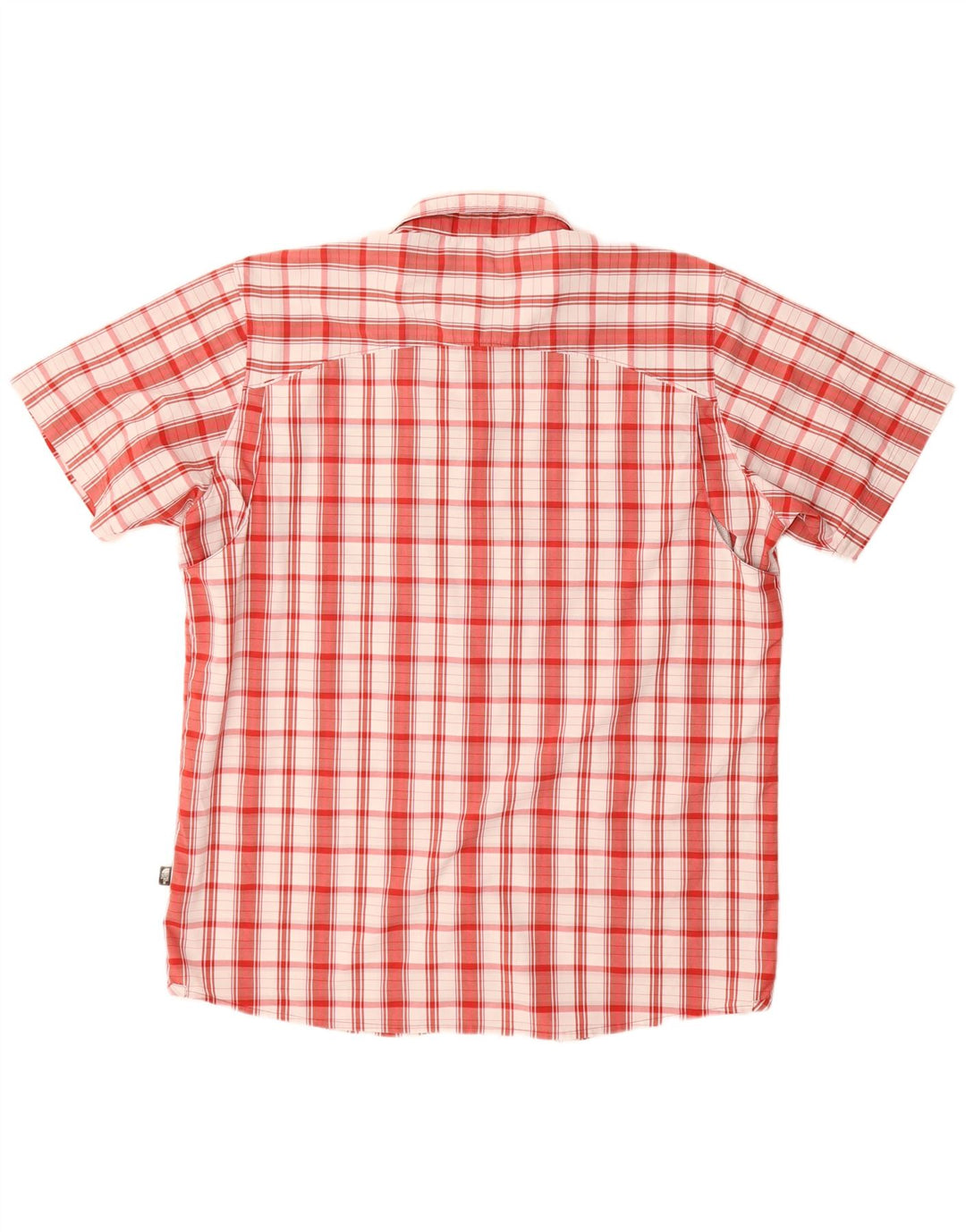 Camicia a maniche corte da uomo The North Face XL in nylon rosso a quadri