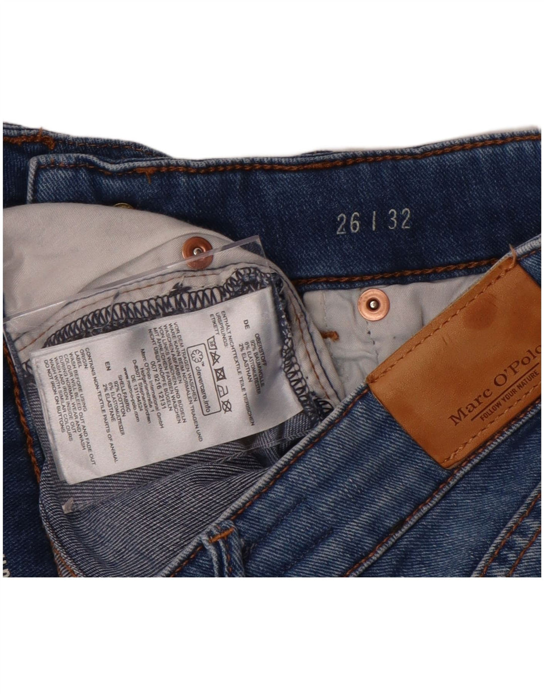 Jeans slim da donna Marc O'Polo W26 L32 cotone blu