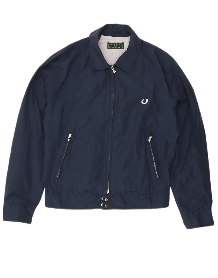 Giubbotto bomber da uomo FRED PERRY UK 40 grande cotone blu navy