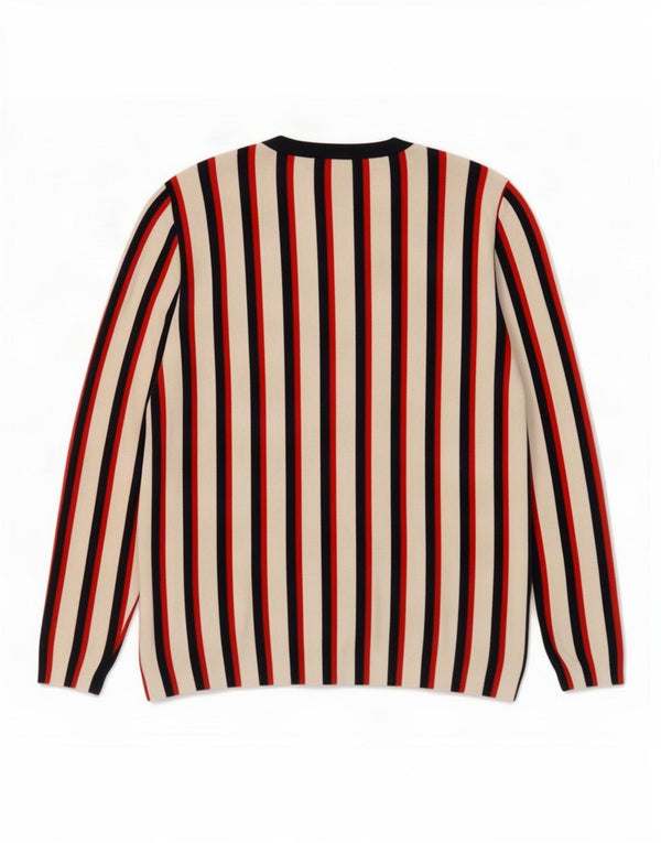 Jack & Jones Maglione girocollo da uomo a righe medie multicolore
