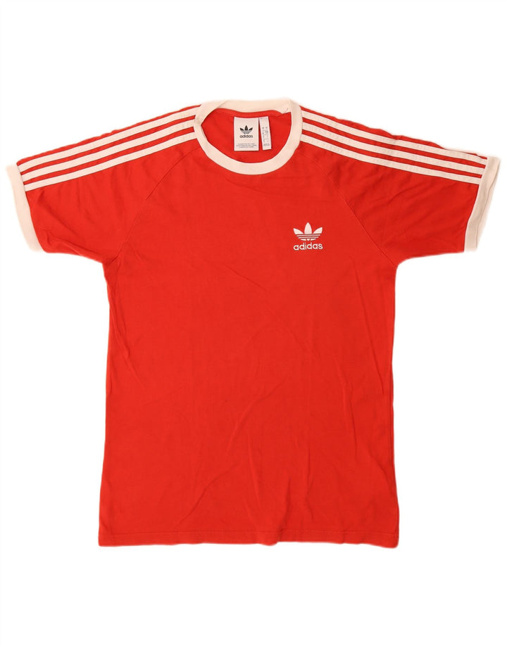 T-shirt Adidas da uomo Top Small rossa in cotone