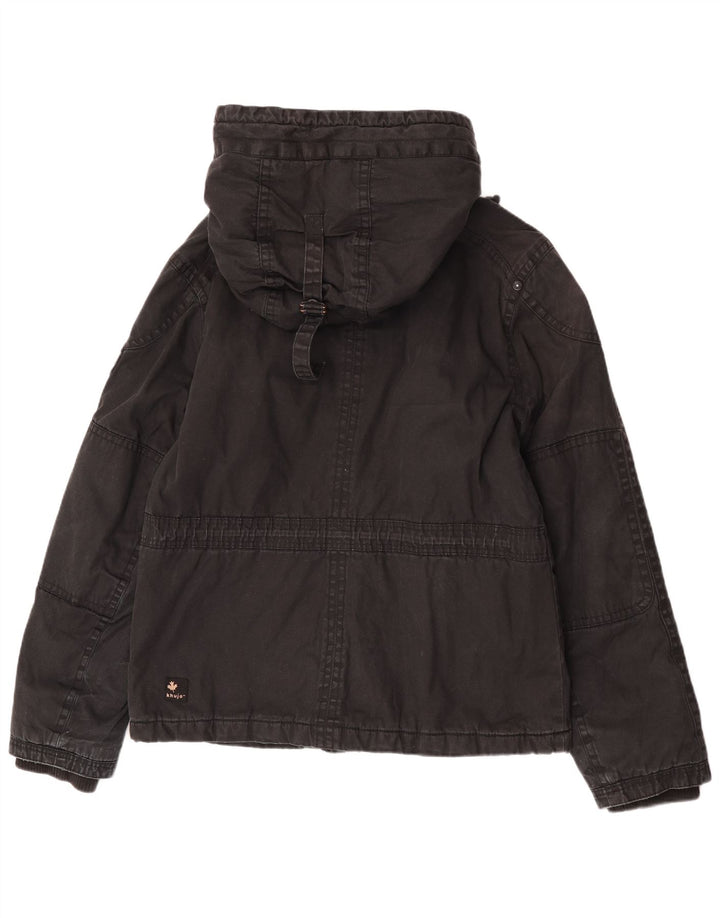 Giacca da uomo con cappuccio KHUJO UK 40 Large Nera