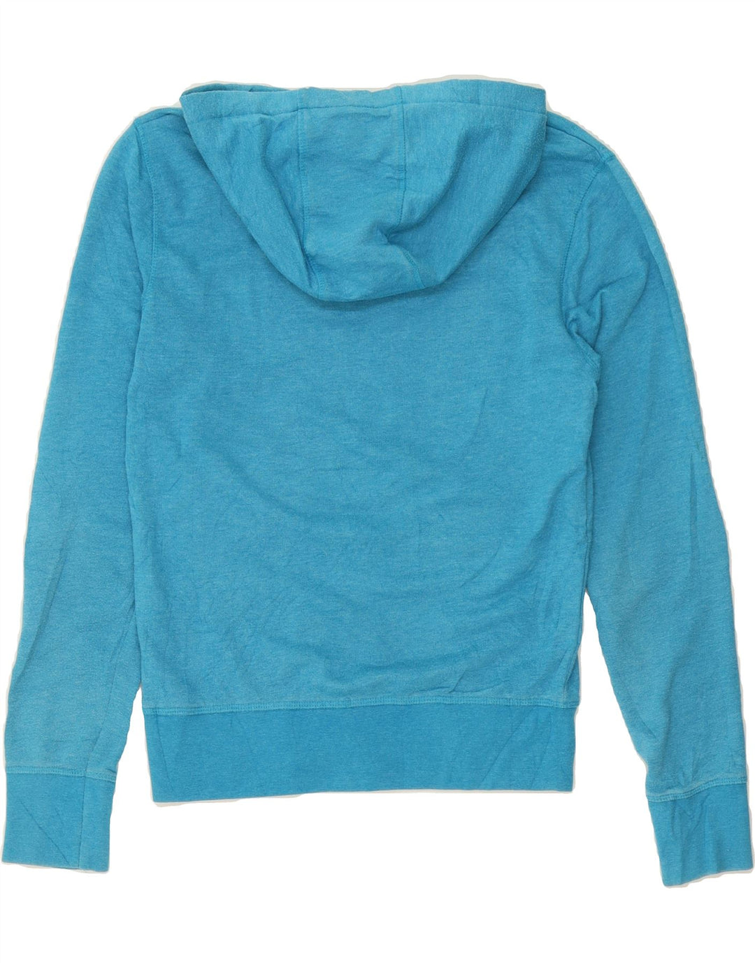 JACK & JONES Mens Graphic Hoodie Jumper Small Blue Polyester Vintage Jack & Jones and Second-Hand Jack & Jones from Messina Hembry 