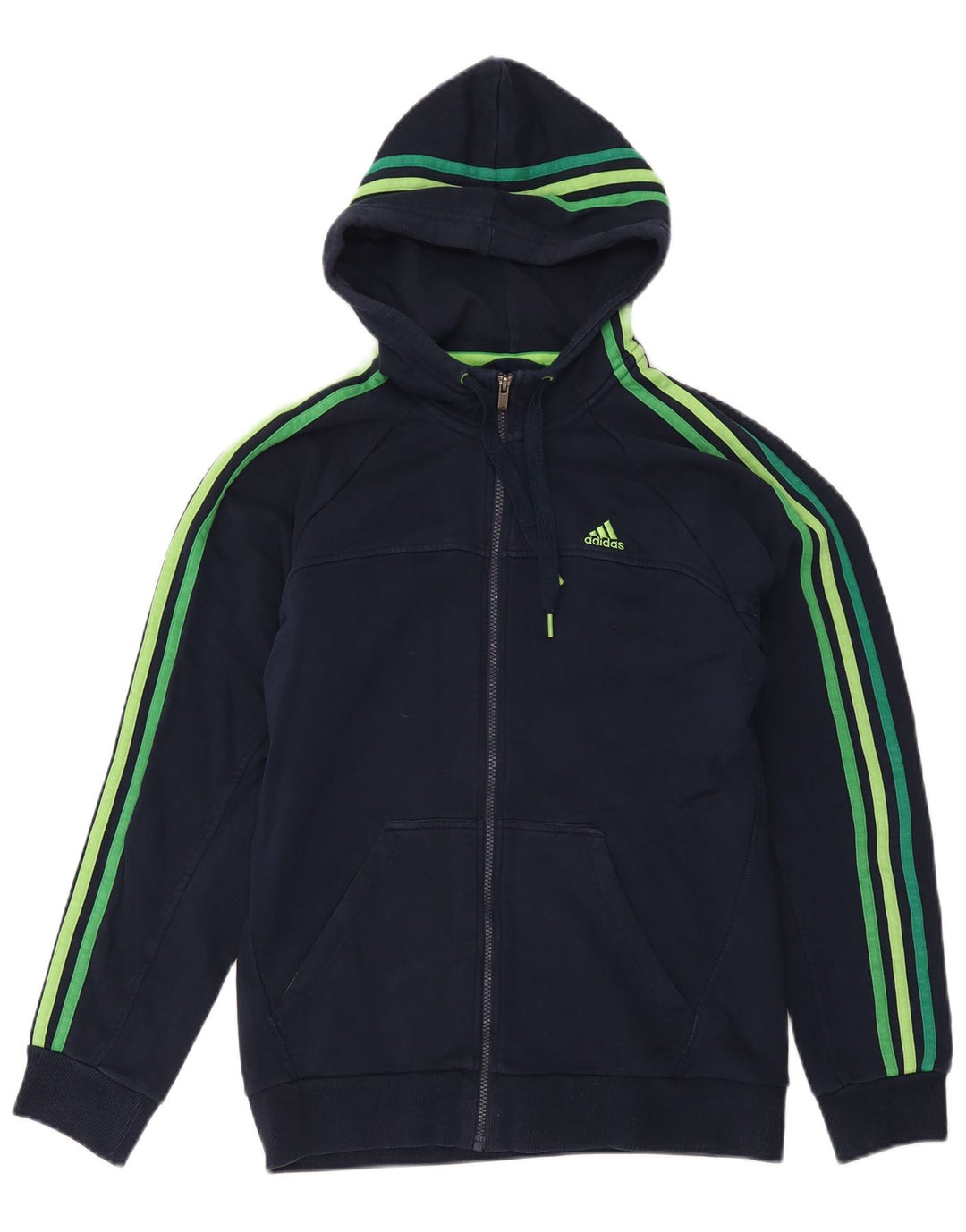 Nike Mens Zip Hoodie Sweater Medium Navy Blue Cotton