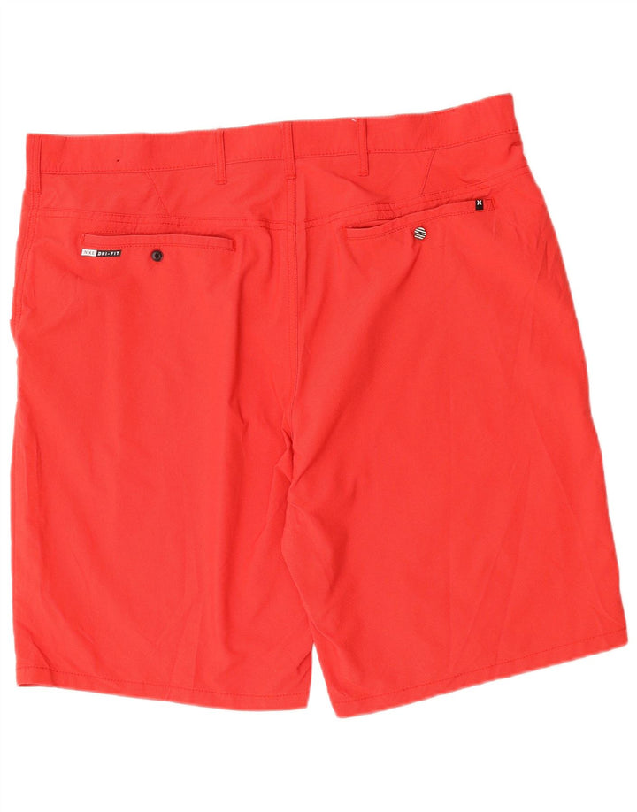 Pantaloncini chino da uomo Hurley W38 XL poliestere rosso