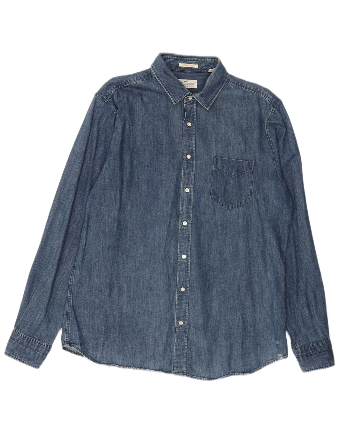 GANT Camicia in denim da uomo XL in cotone blu