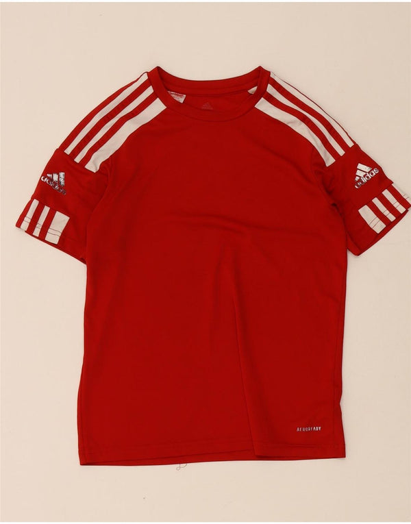 T-shirt grafica Adidas Aeroready da ragazzo, 11-12 anni, colore rosso