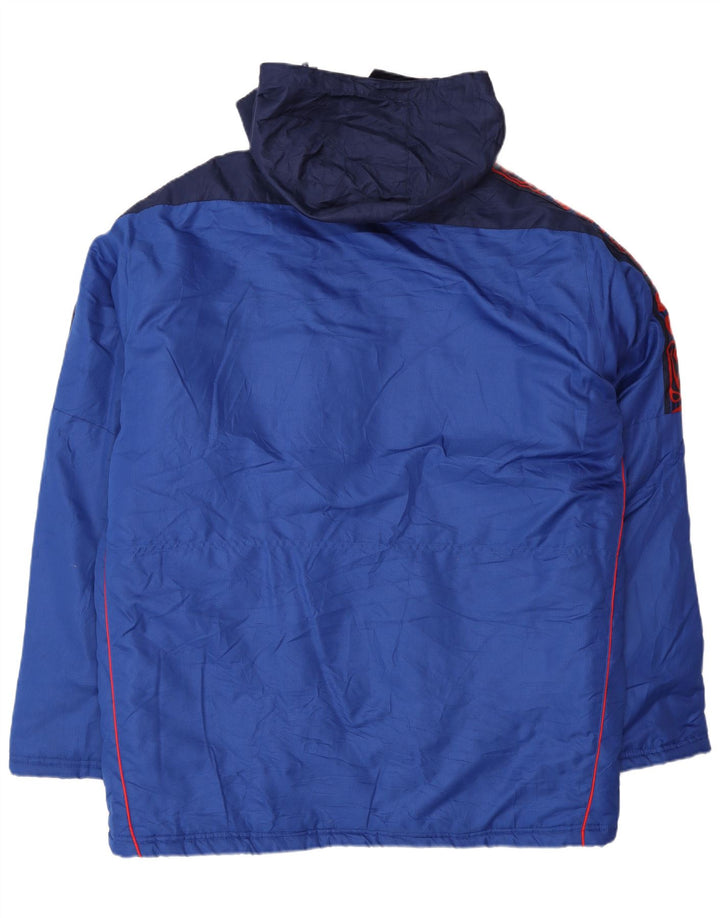 Giacca da sci con cappuccio grafica da uomo Saller UK 44 2XL Poliestere color block blu