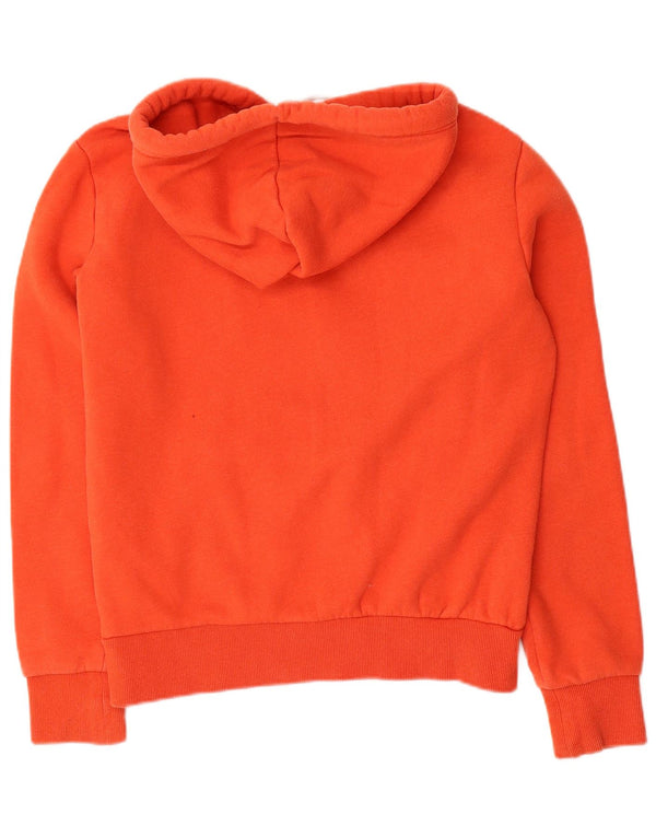 Felpa con cappuccio grafica da uomo Superdry Small in cotone arancione