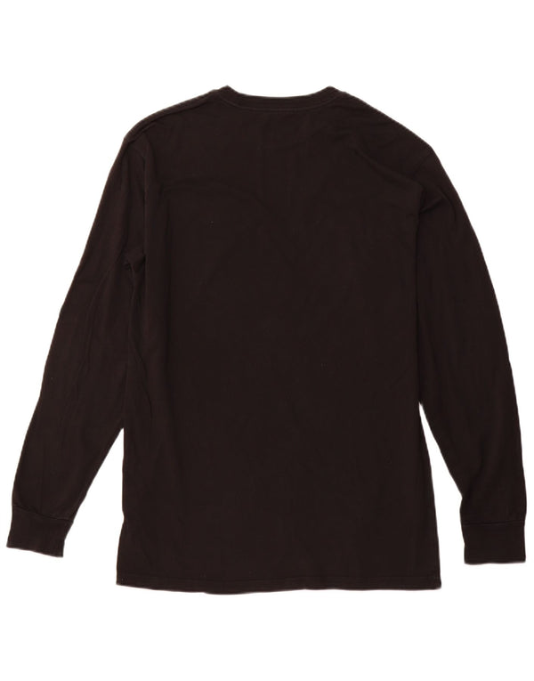 VANS Top grafico da uomo con vestibilità classica, manica lunga, cotone nero medio