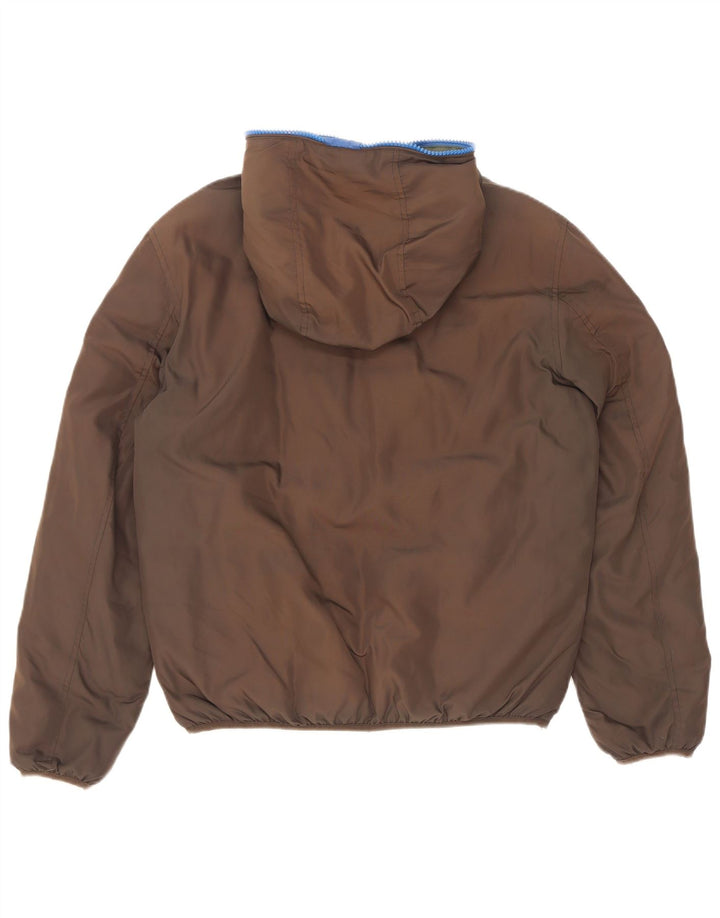 Giacca imbottita reversibile con cappuccio da uomo Invicta UK 40 Large Marrone Poliestere