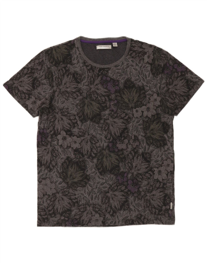 T-shirt da uomo Ted Baker Top grigio medio floreale