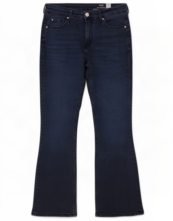 Marks & Spencer Jeans Eva Bootcut da donna UK 14 Large W32 L29 Blu Navy