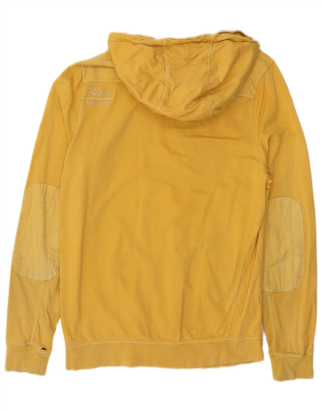 TOMMY HILFIGER Maglione con cappuccio e zip da uomo giallo medio