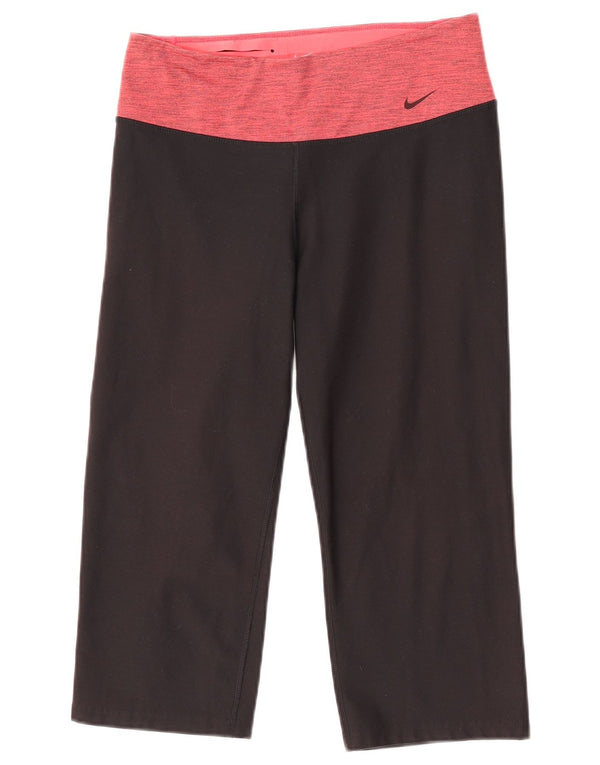 Leggings Nike Dri Fit Capri da donna UK 14 Medium Black Colourblock
