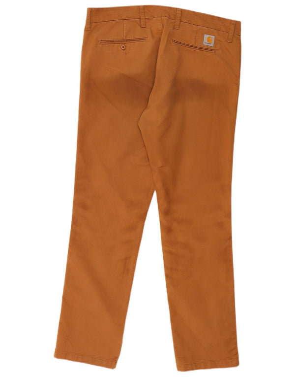 Pantaloni chino slim da uomo Carhartt W36 L32 in cotone beige