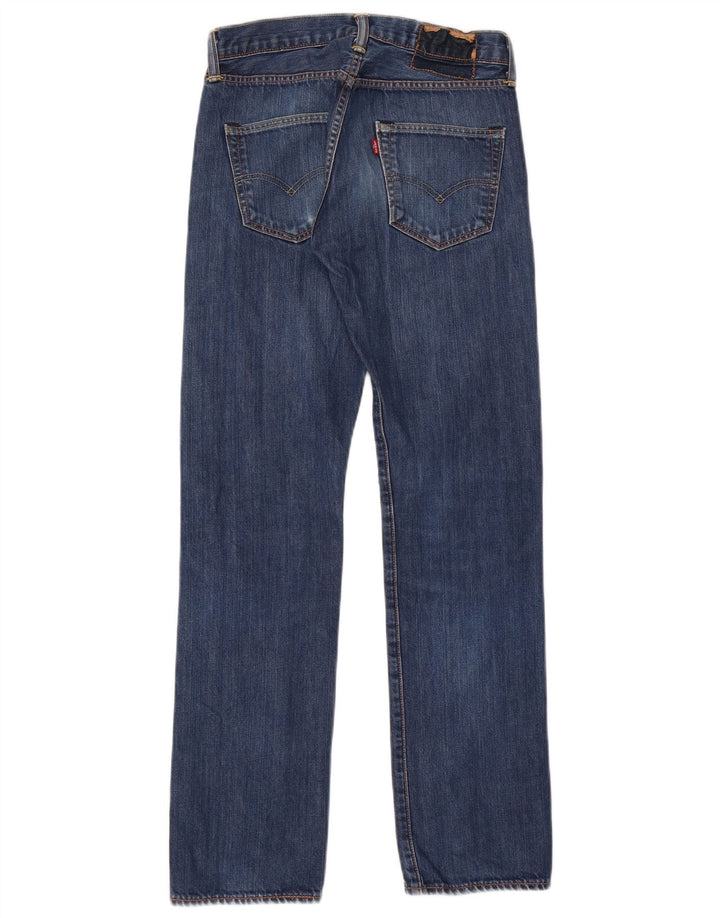 Jeans dritti da uomo Levi's W28 L32 in cotone blu