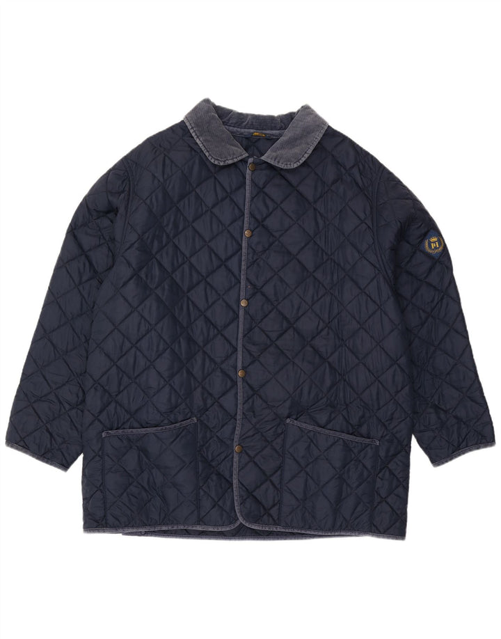Giacca trapuntata da uomo Henri Lloyd UK 42 XL Nylon blu navy