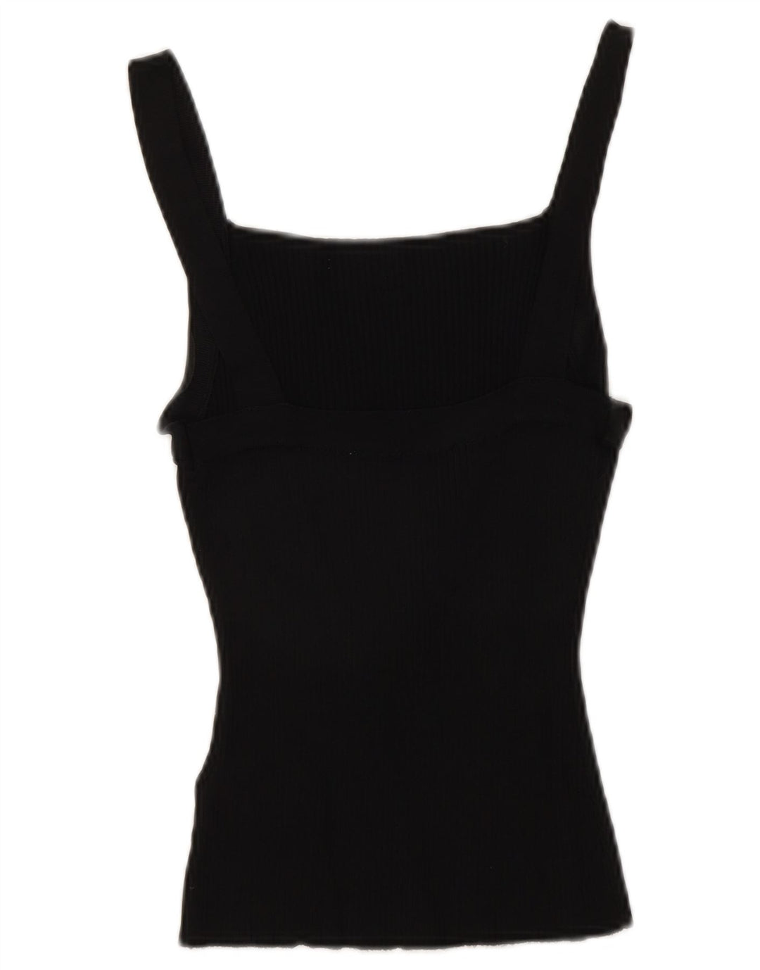 Canotta corta da donna Zara UK 12 viscosa nera media
