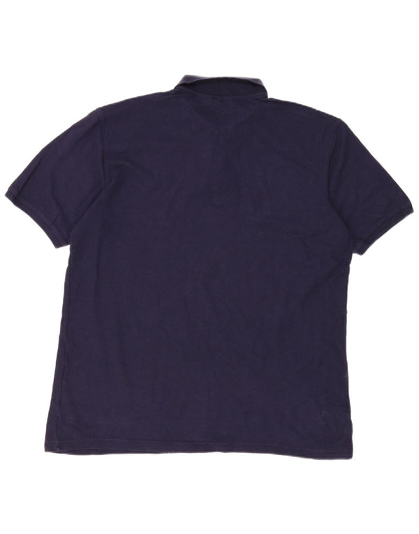 Polo da uomo Fila 2XL in cotone blu navy