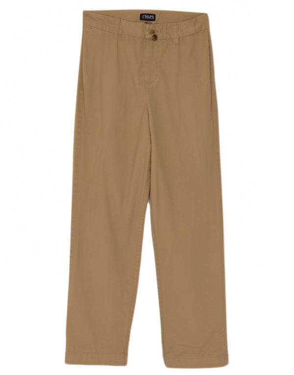 Pantaloni chino dritti Chaps Boys 13-14 anni W26 L27 Classico in cotone beige