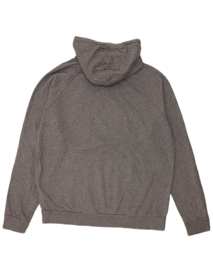 Felpa con cappuccio grafica da uomo Under Armour grande in cotone grigio