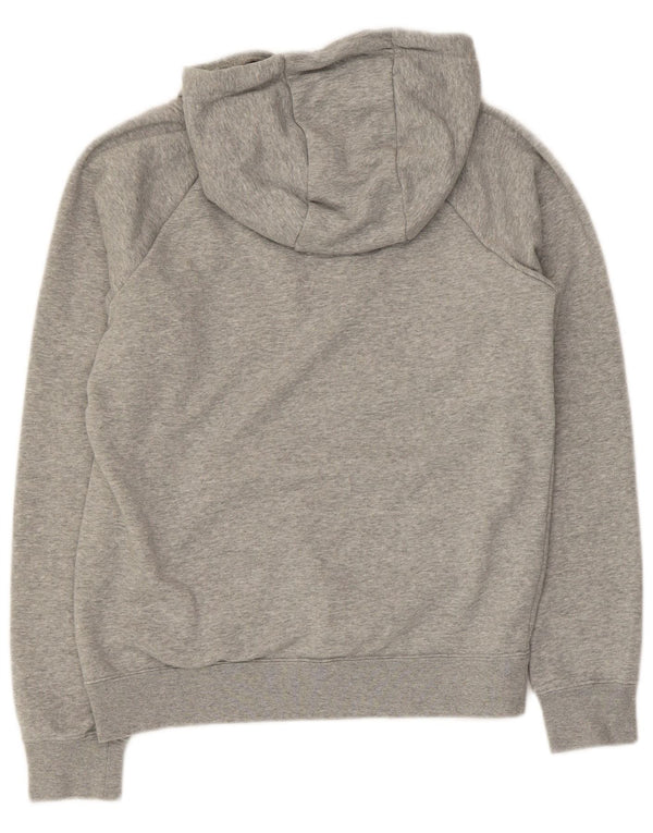 Felpa con cappuccio da donna NIKE UK 6 XS cotone chiazzato grigio