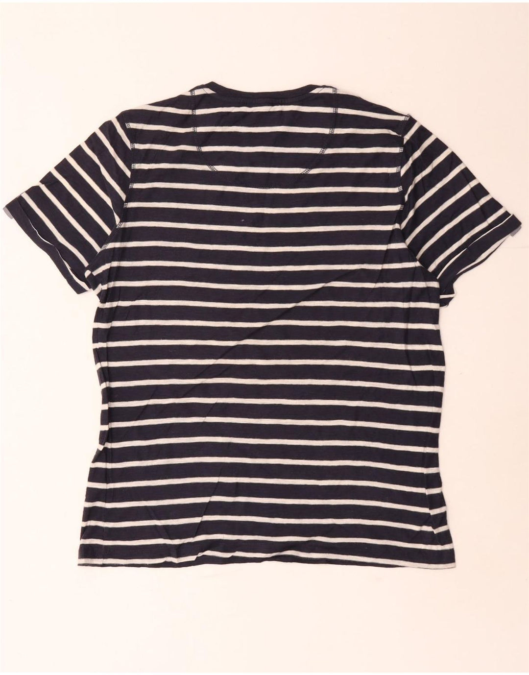 Jack & Jones T-shirt da uomo Top grande a righe blu navy