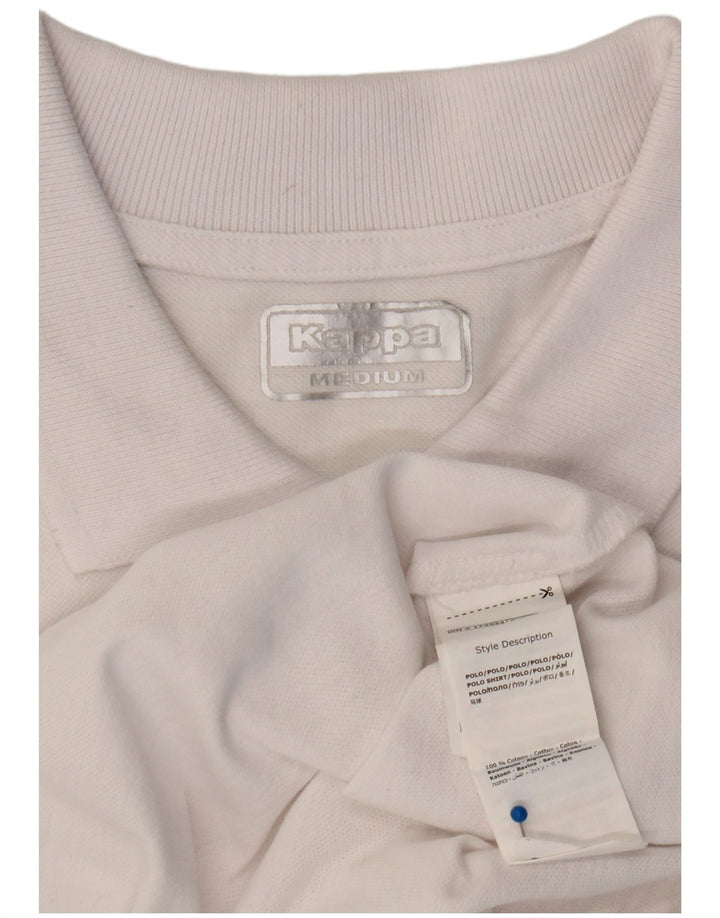 Polo Kappa Uomo Cotone Medio Bianco
