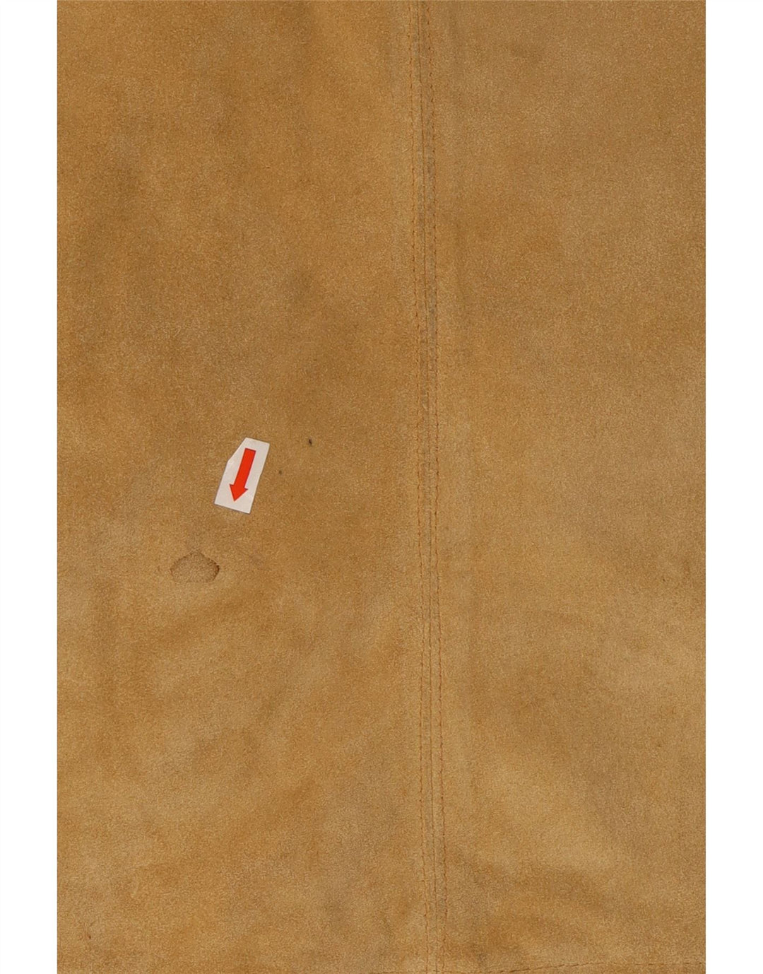 Minigonna da donna in pelle scamosciata VINTAGE media W28 in pelle beige