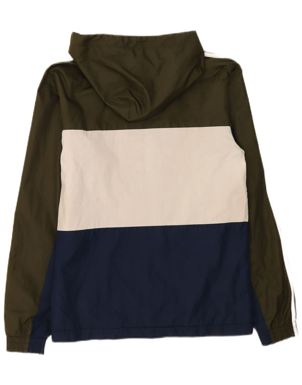 Adidas Mens Hooded Tracksuit Top Jacket Small Multicoloured Colourblock