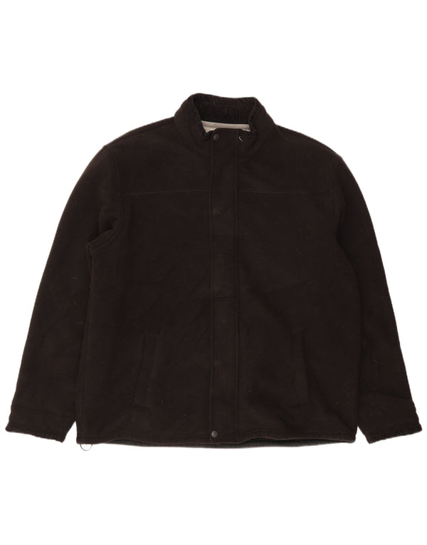 Giacca in pile Marks & Spencer da uomo Blue Harbour Sherpa UK 44 2XL Nera