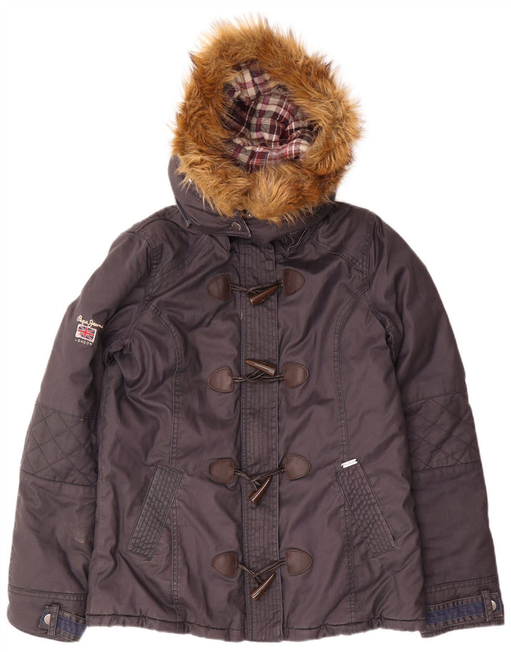 Giacca imbottita con cappuccio da donna PEPE Jeans UK 14 cotone medio blu navy