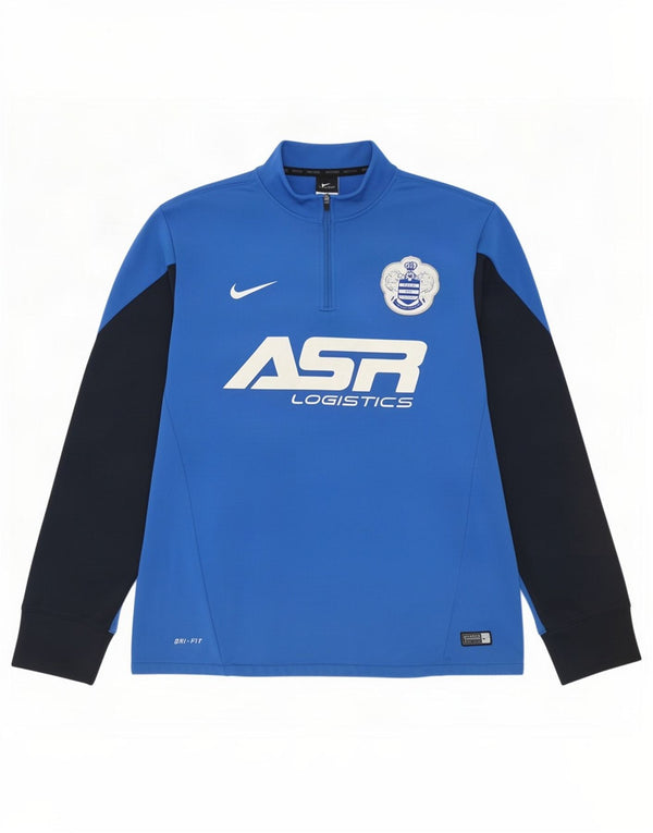 Maglia da tuta Nike Dri Fit Graphic Pullover da uomo, colore blu medio, color block